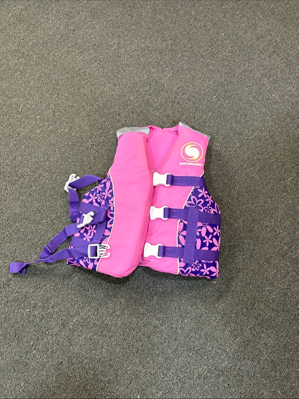 Kids Pink & Purple Floral Life Jacket